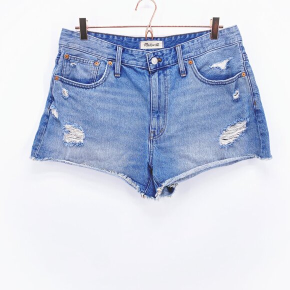 Madewell Relaxed Denim Shorts - Picture 1 of 9